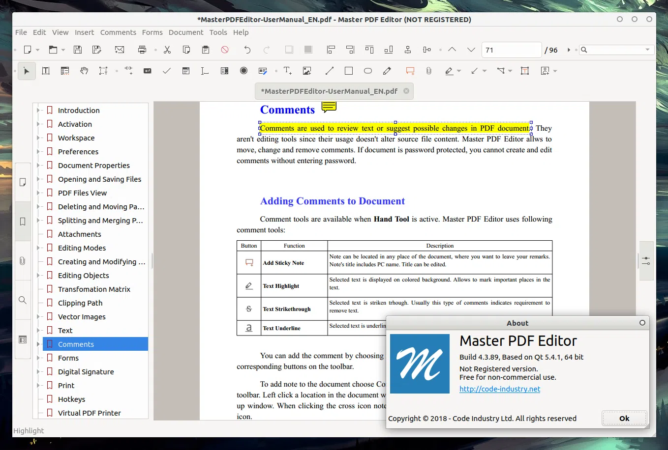 Master PDF Editor 4 Linux grátis para usar