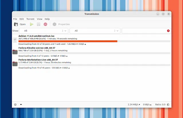 Transmission BitTorrent Client GTK