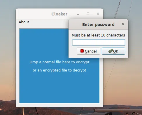 Codificador de arquivo cloaker para Linux, Windows e macOS