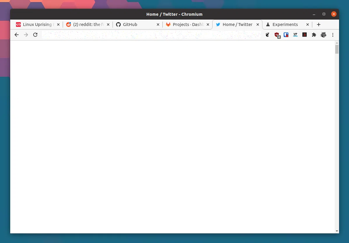 Bug do Chromium retomado do Linux suspenso