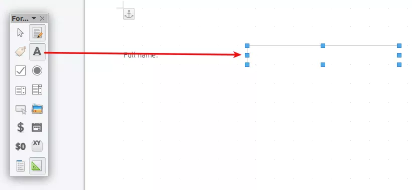 Inserir caixa de texto do Libreoffice