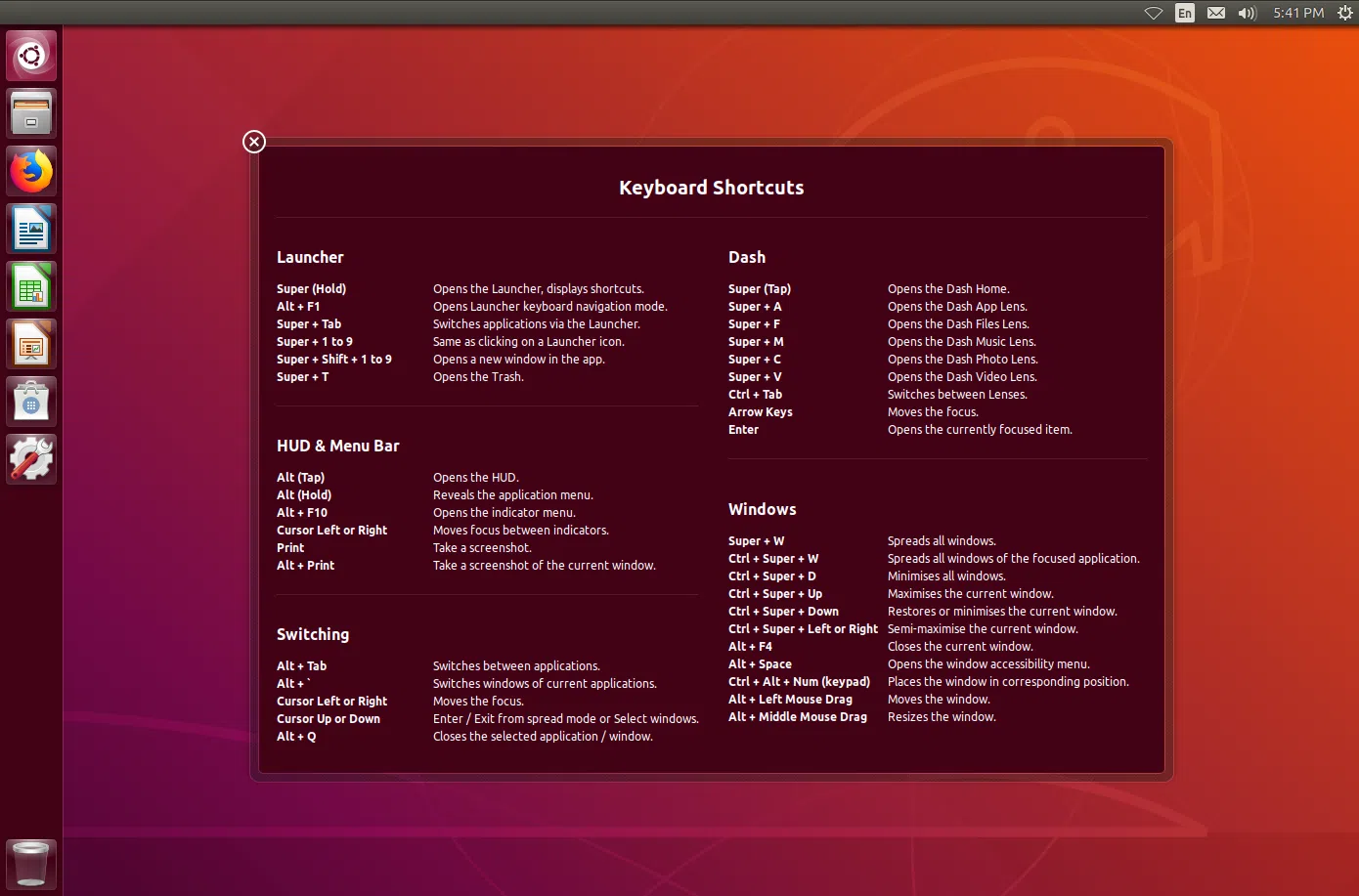 Ubuntu 18.04 Unity