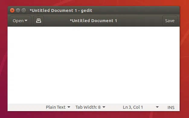 Gedit no ambiente Unity