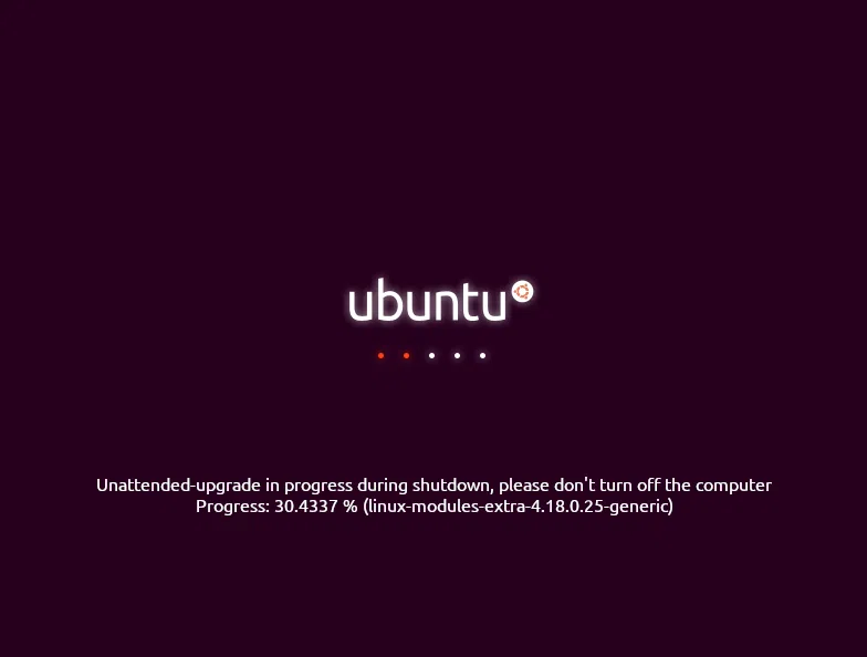 Ubuntu unattended-upgrade in progress