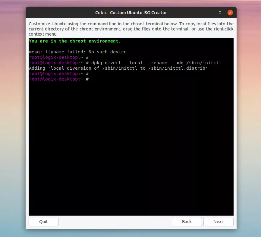Custom Ubuntu ISO creator chroot