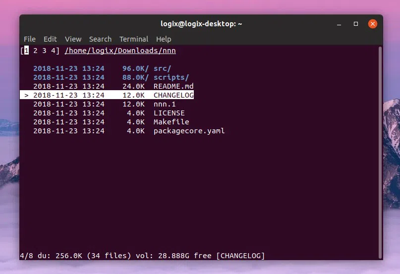 gerenciador de arquivos nnn