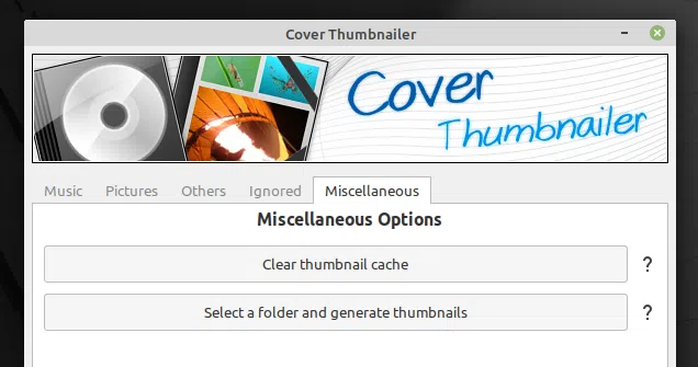Cover Thumbnailer GUI