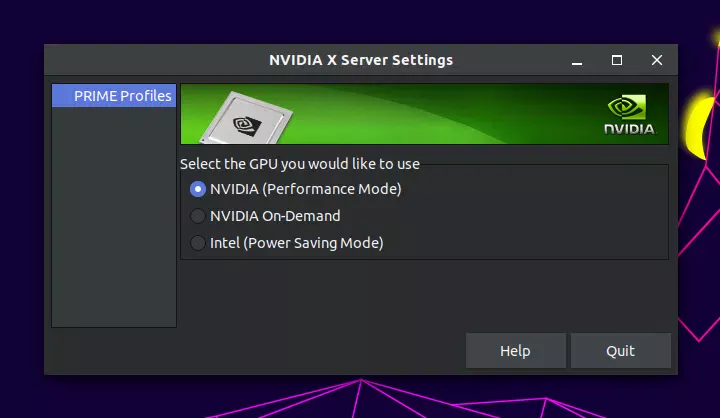 Descarregamento NVIDIA On-Demand PRIME