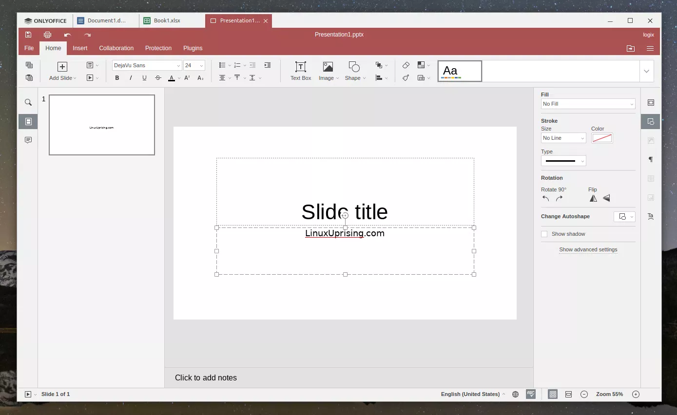 ONLYOFFICE Desktop Editors Linux