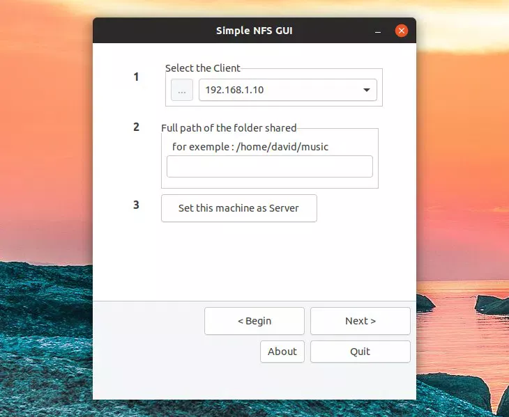 GUI NFS Simple