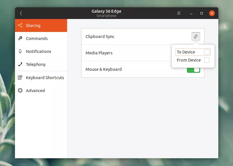 GSConnect clipboard sync