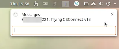 Notificação de resposta GSConnect