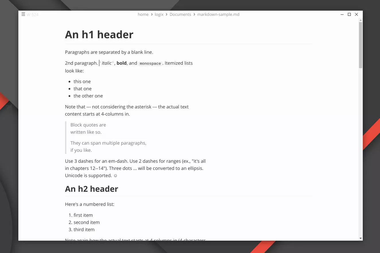 Mark Text Markdown editor