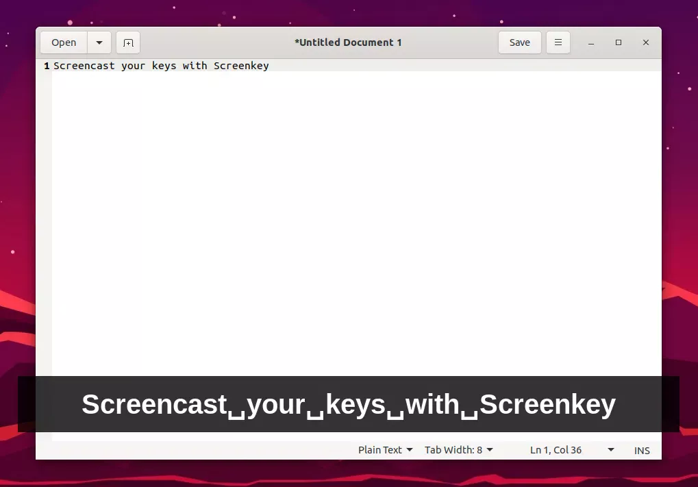 Screenkey