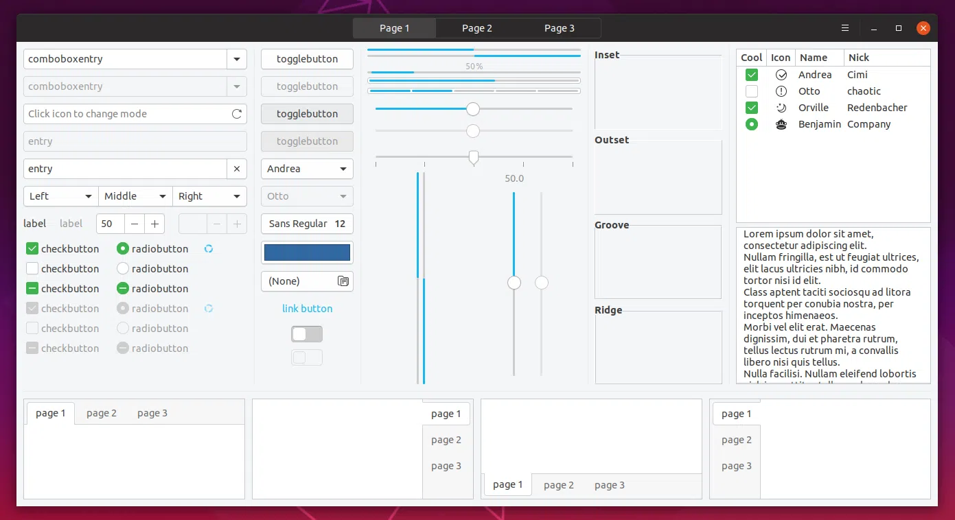 Yaru theme Ubuntu 19.04