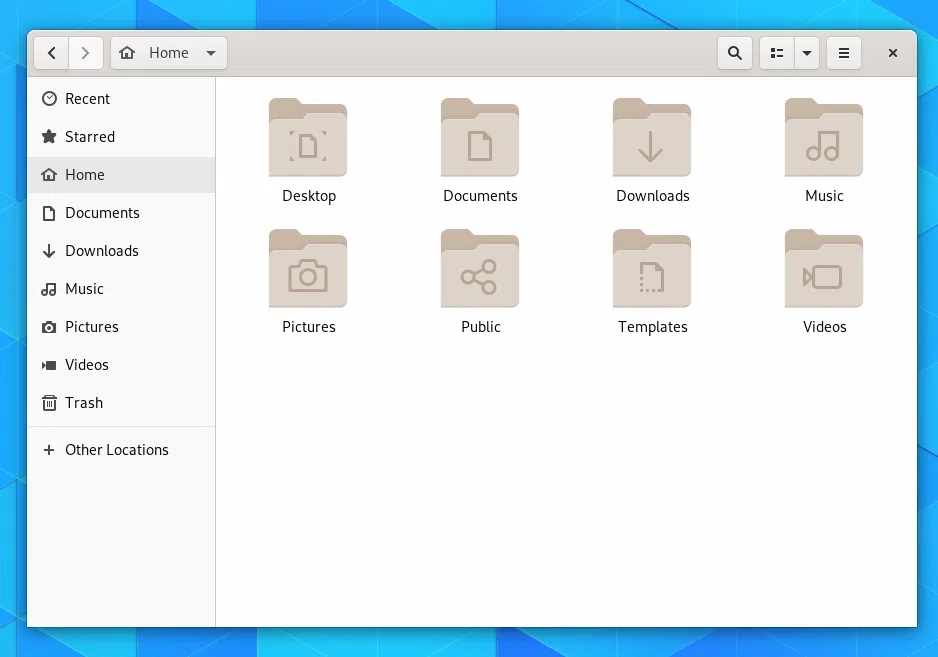 Ícones de pasta GNOME 3.32