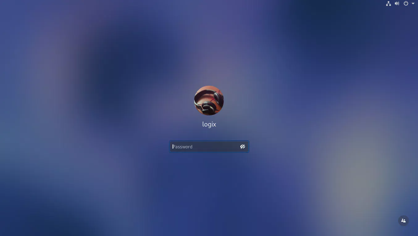 Tela de bloqueio do GNOME Shell 3.6