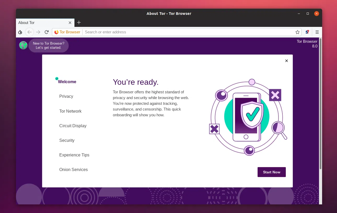Tor browser 8.0 onboarding
