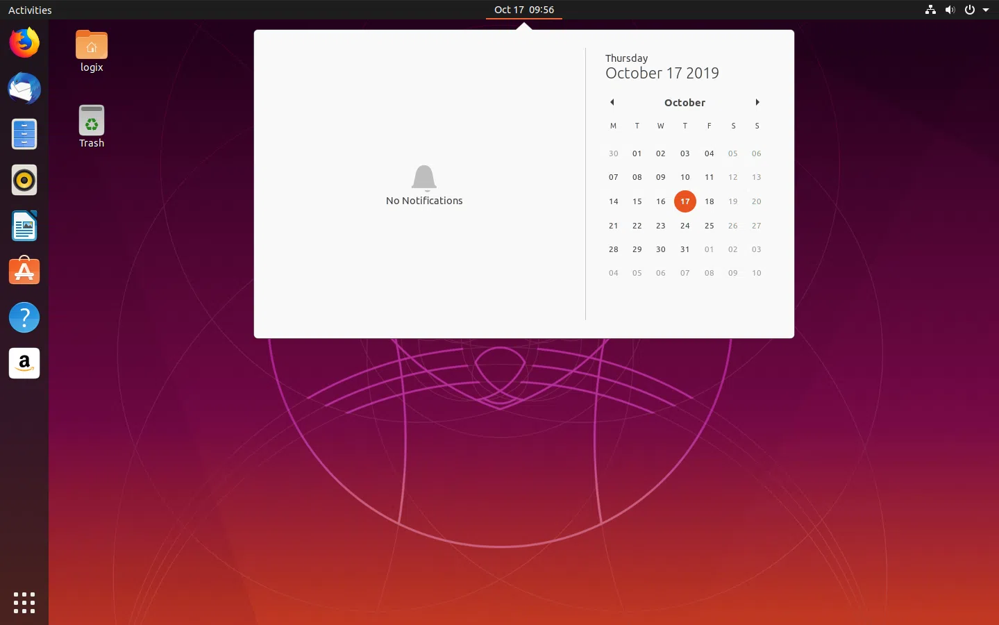 Imagens do Ubuntu 19,10 Yaru