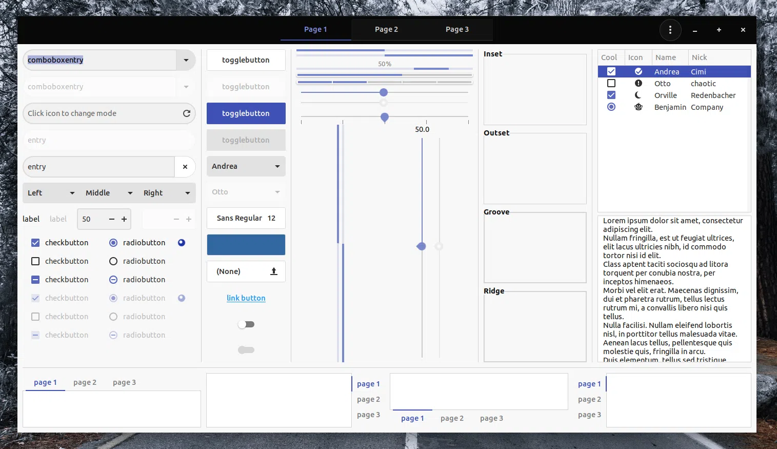 Tema de atualização do Plata material design