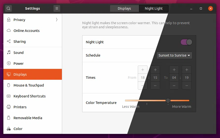 Tema do GNOME Shell Nigh Light