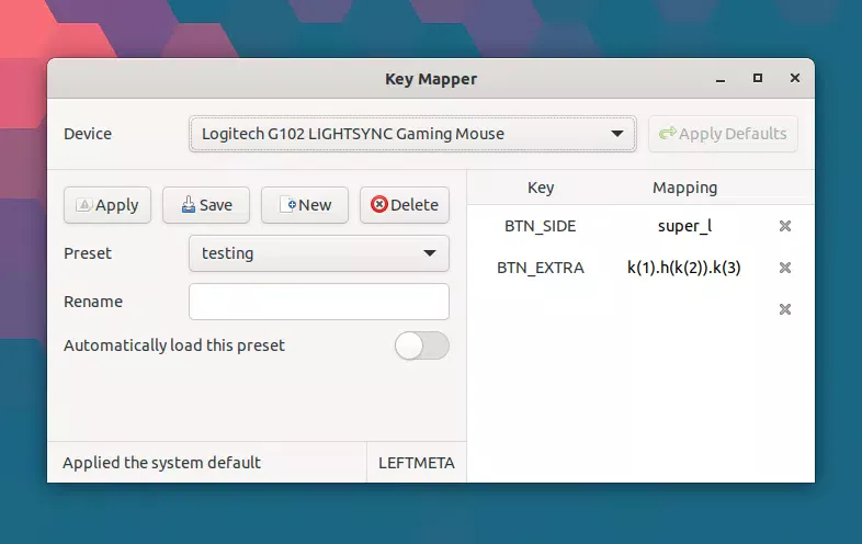 Key Mapper Linux GUI
