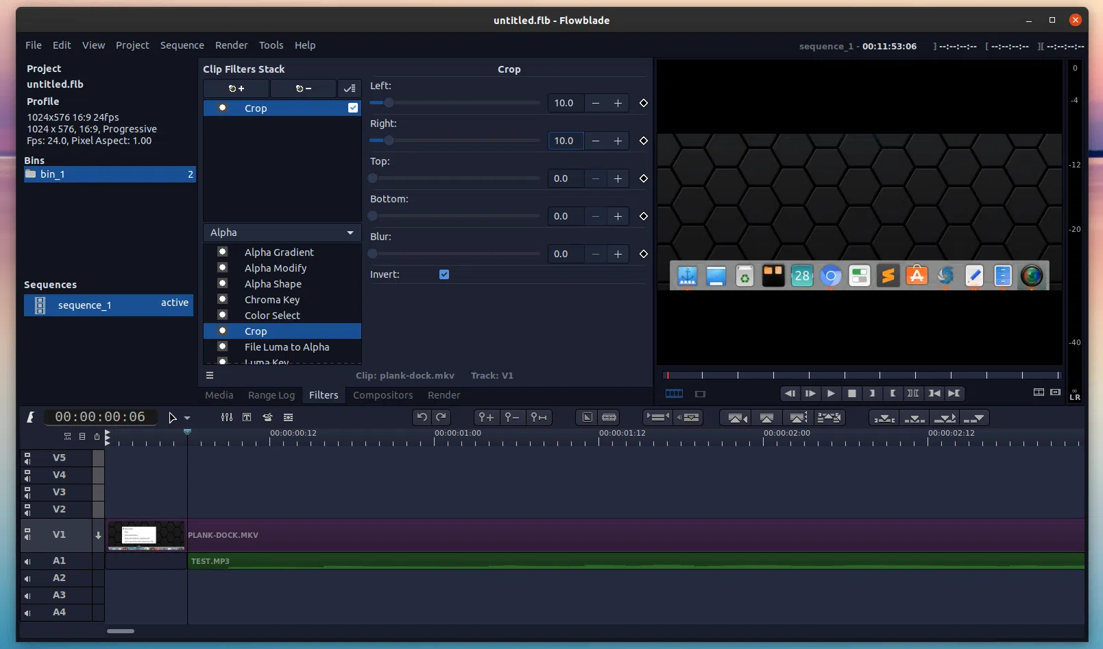 Editor de filme Flowblade