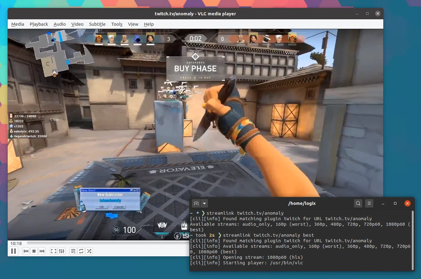 Streamlink VLC