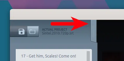 configurações de legenda