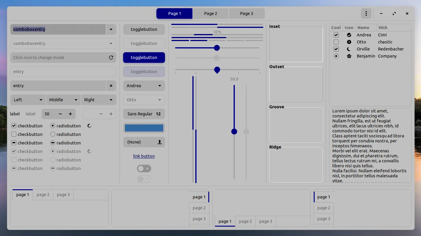 Tema Zorin OS 15 Windows 95 Gtk