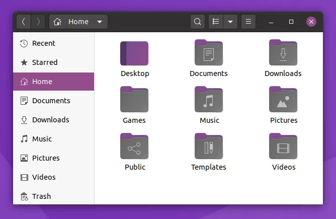 Pacote de tema de cores Yaru